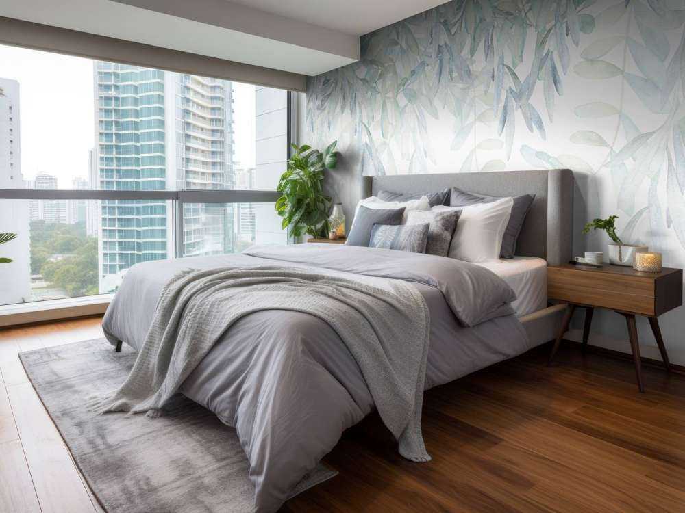 Pastelkleurige waterverf bladeren