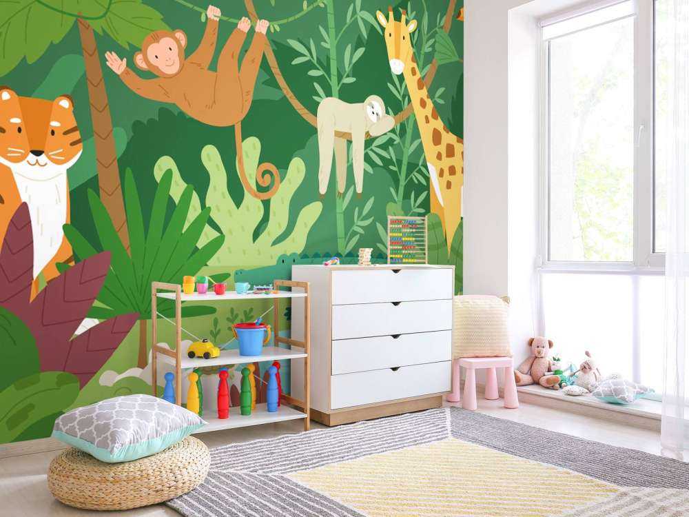 Blije jungle dieren