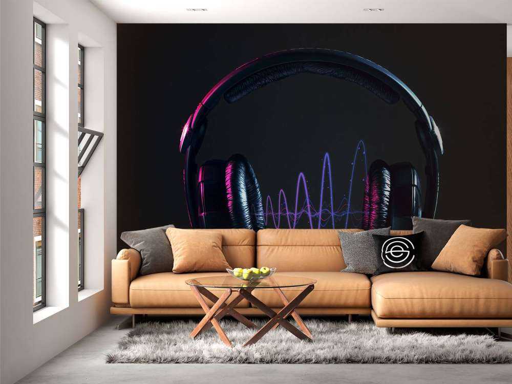 Energieke koptelefoon