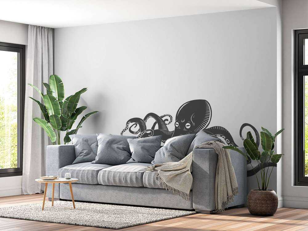 Octopus met een witte achtergrond