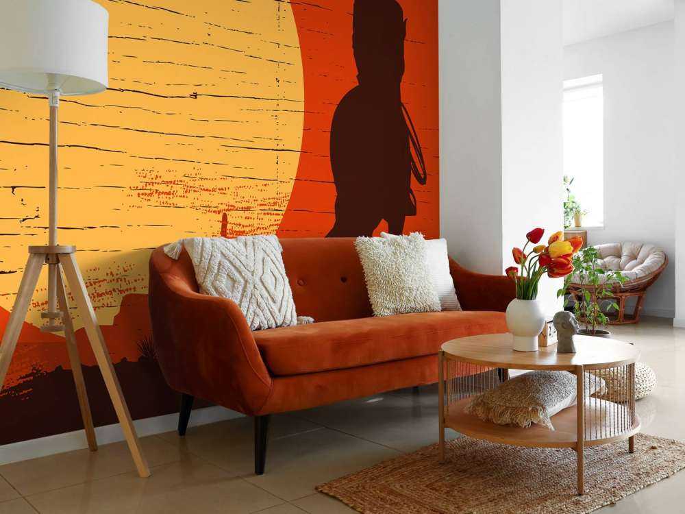 Cowboy in de woestijn