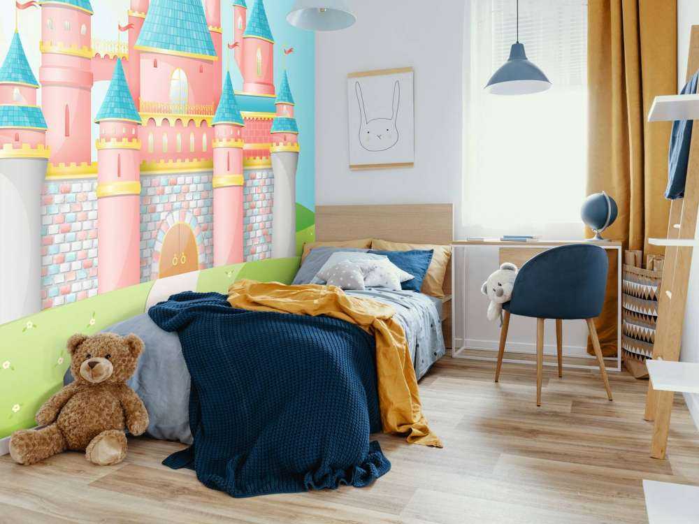 Roze sprookjeskasteel