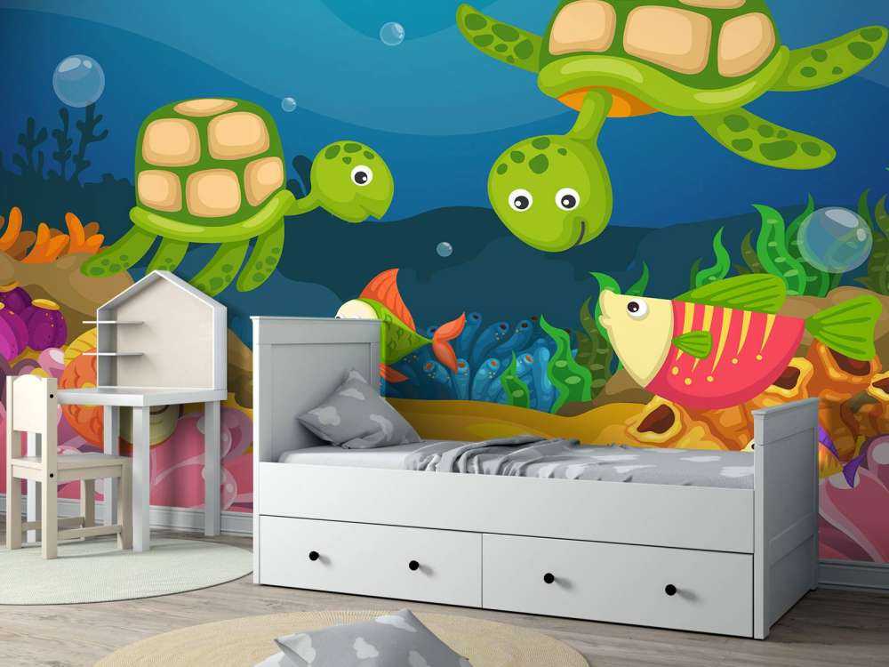 Onderwaterleven ontwerp voor kinderen