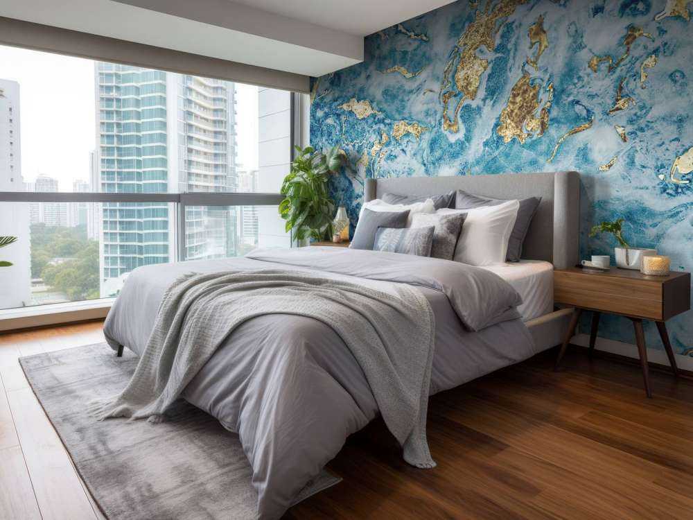 Goud-blauwe structuur