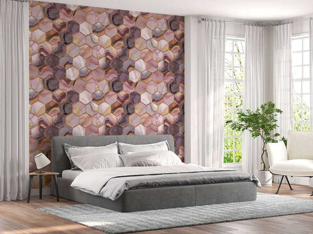 Kleurrijk honingraat