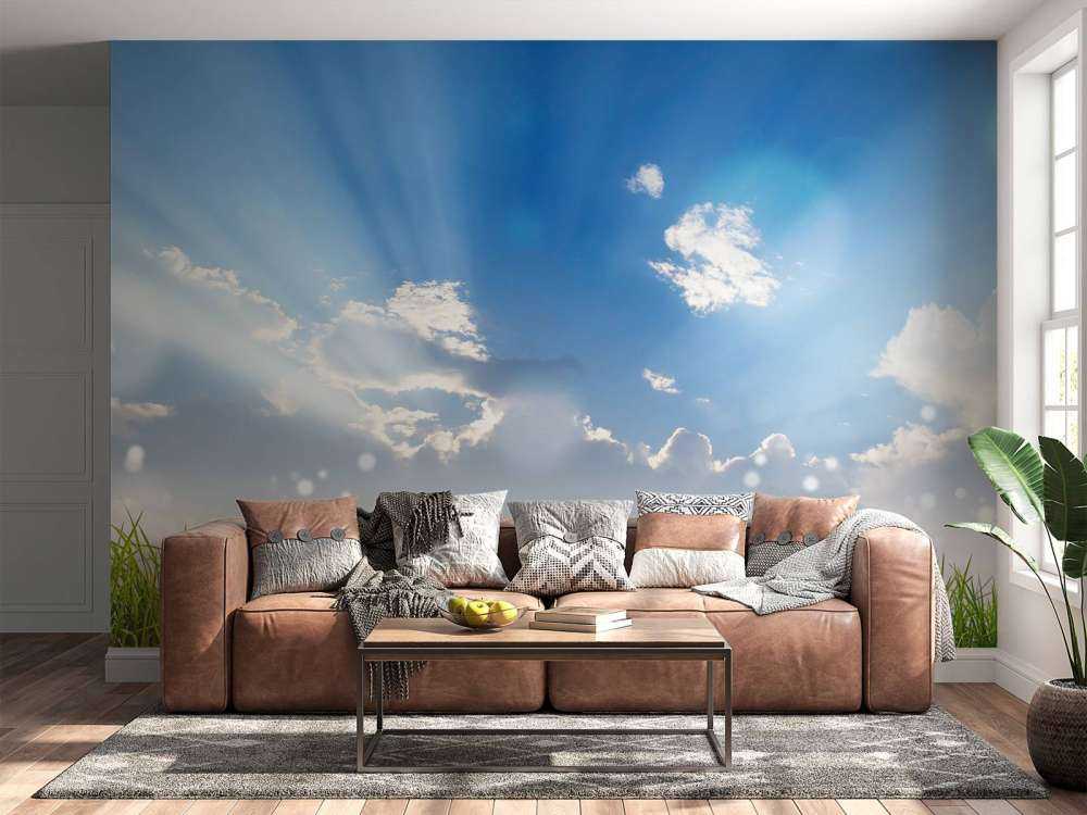 Gras onder prachtige wolken