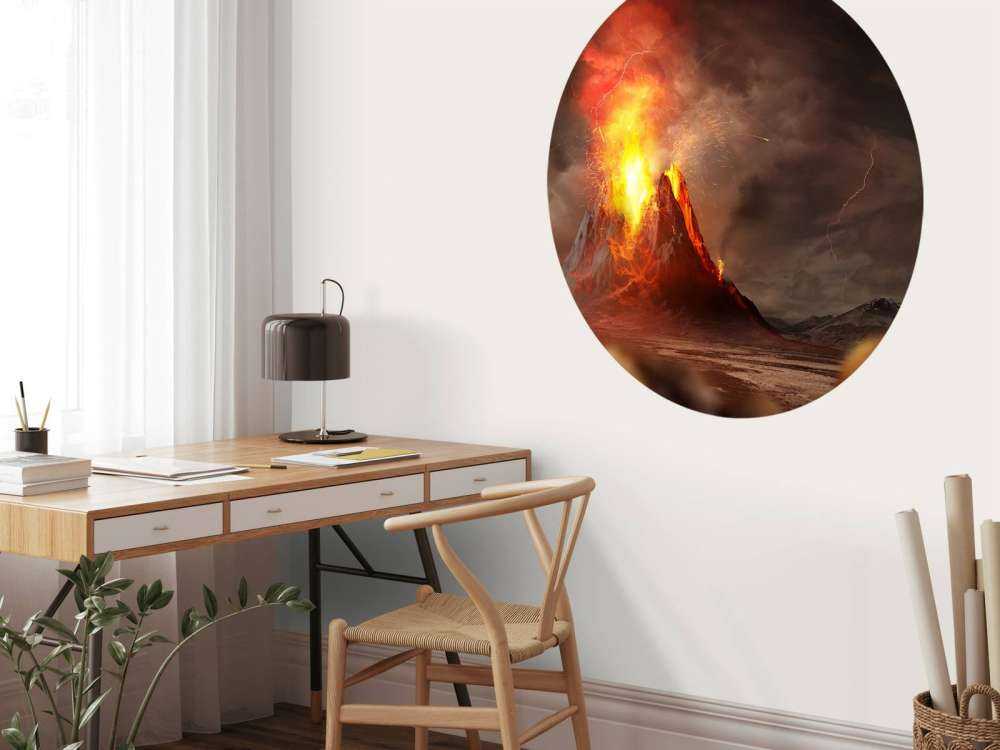 Enorme vulkaanuitbarsting in 3D