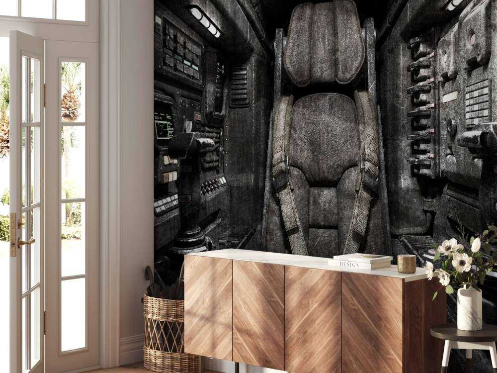 Stoel in ruimteschip