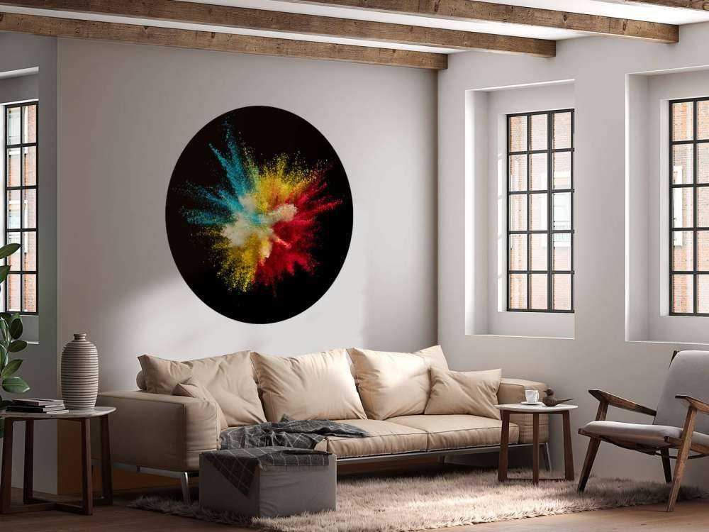 Kleurpoeder explosie