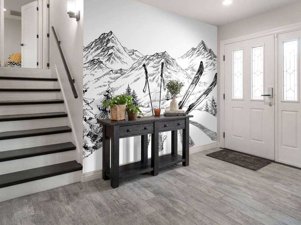 Wintersport tekening