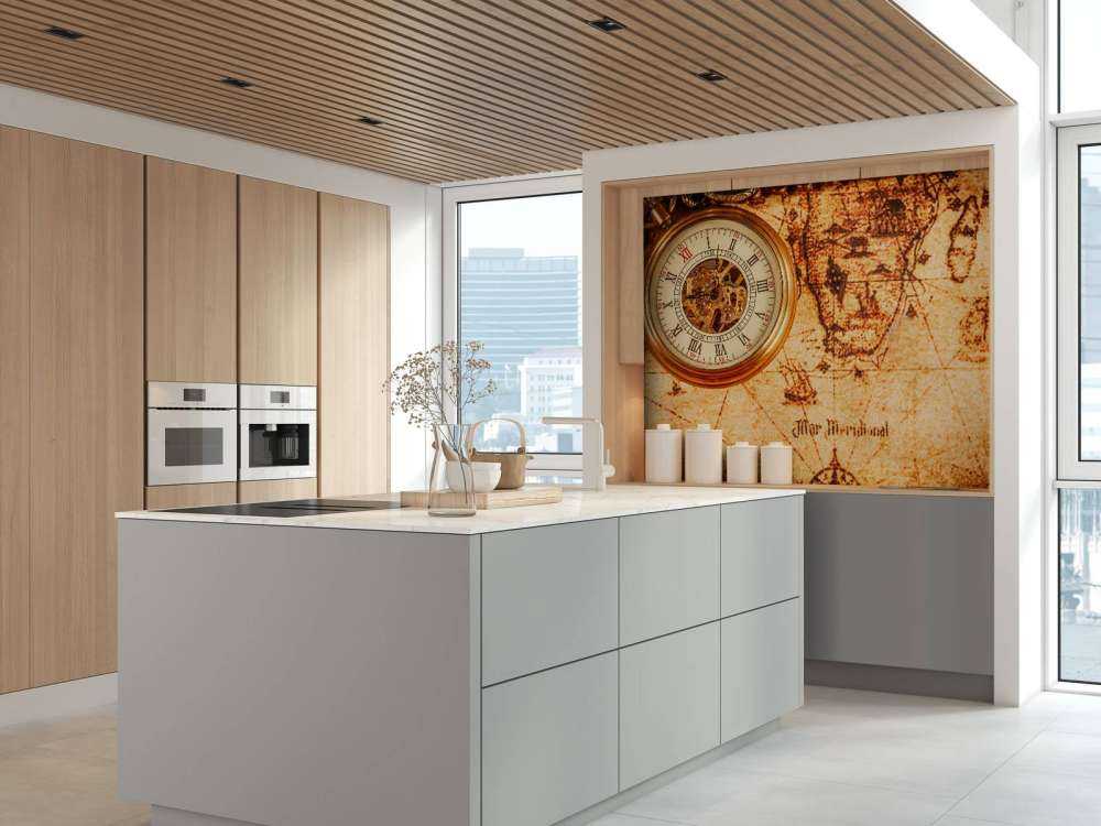 Zakhorloge op een wereldkaart