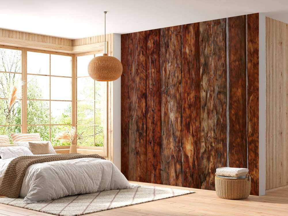 Robuust gebrand hout