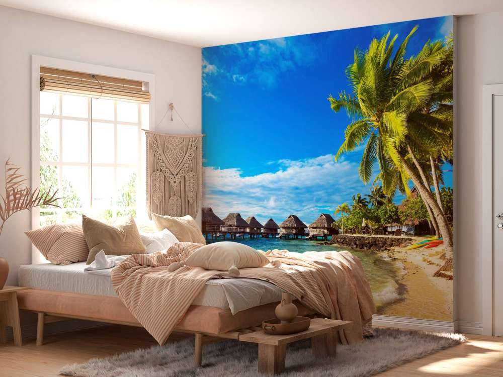 Palmbomen op Bora Bora