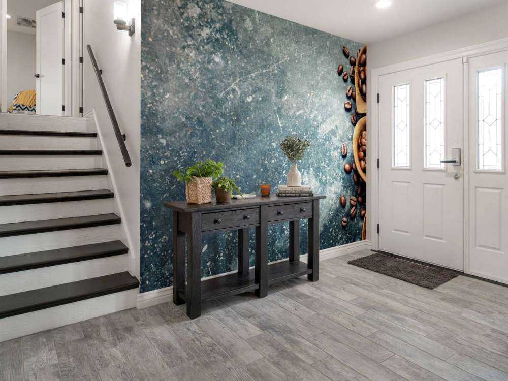 Koffiebonen met een vintage achtergrond