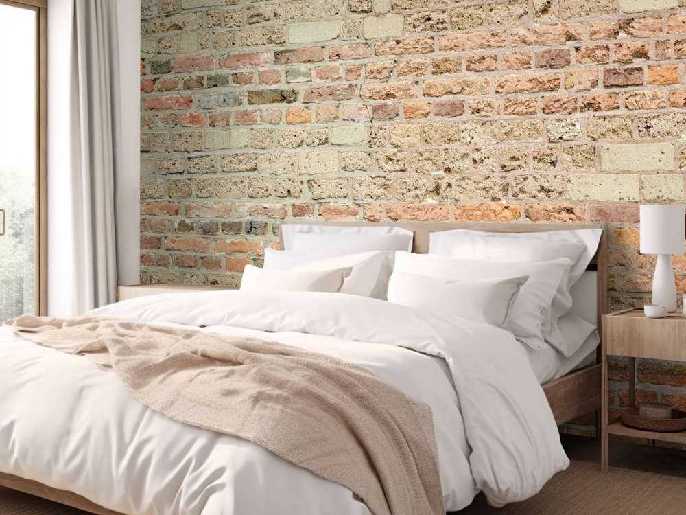 Muur met verschillende bakstenen