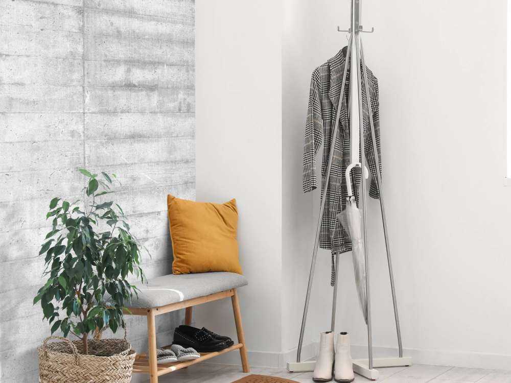 Lichtgrijs betonnen platen