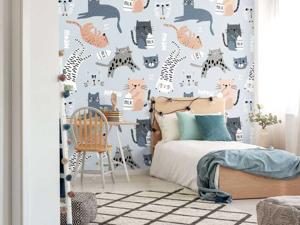 Katten en poezen print