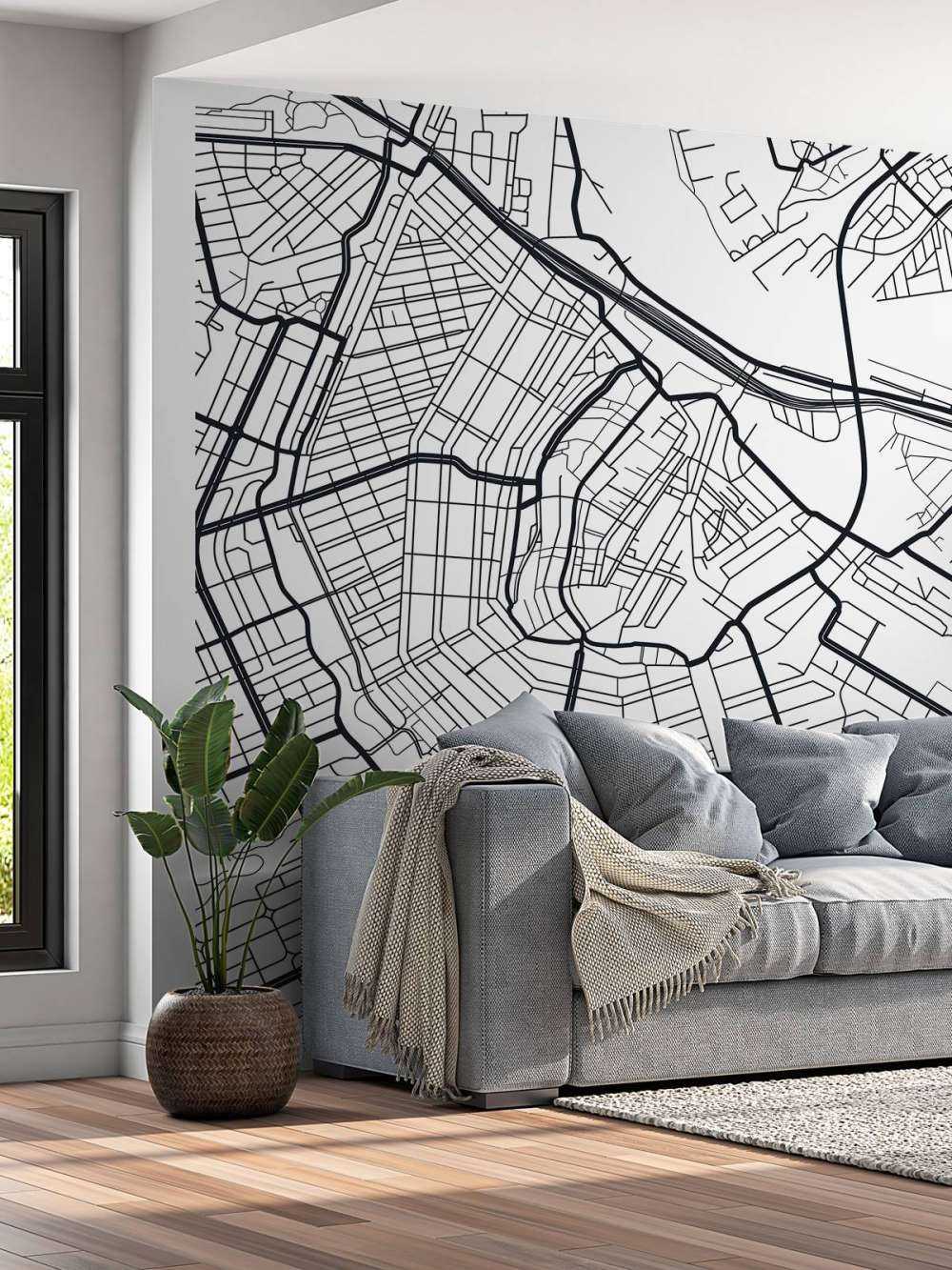 Amsterdam vector plattegrond