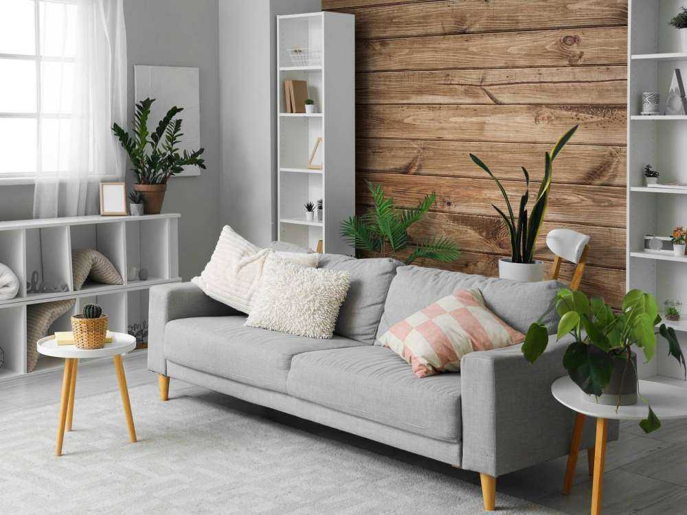 Horizontale houten planken