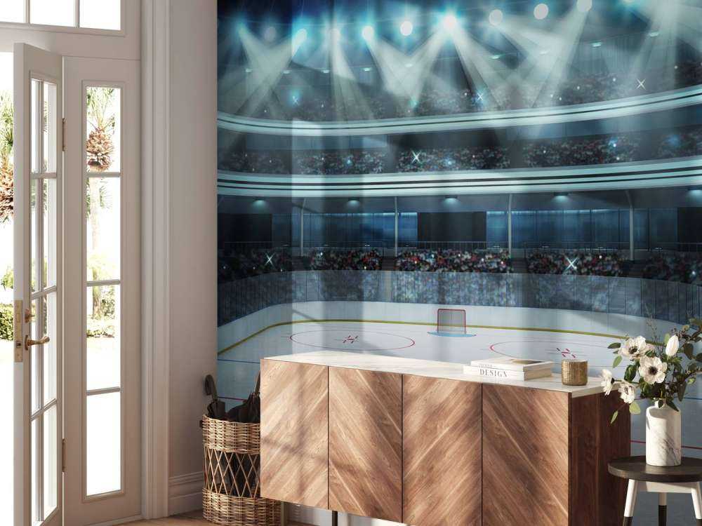 Luxueuze ijshockey arena op de lengte