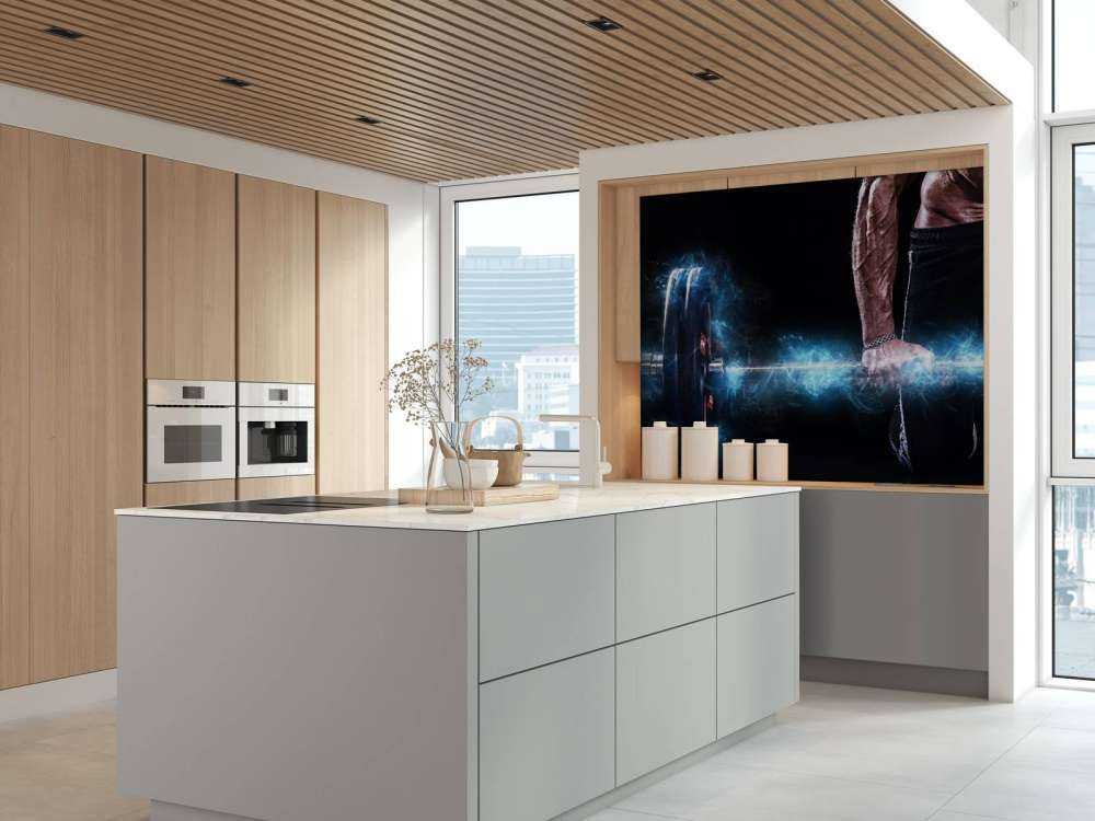 Sterke gespierde man