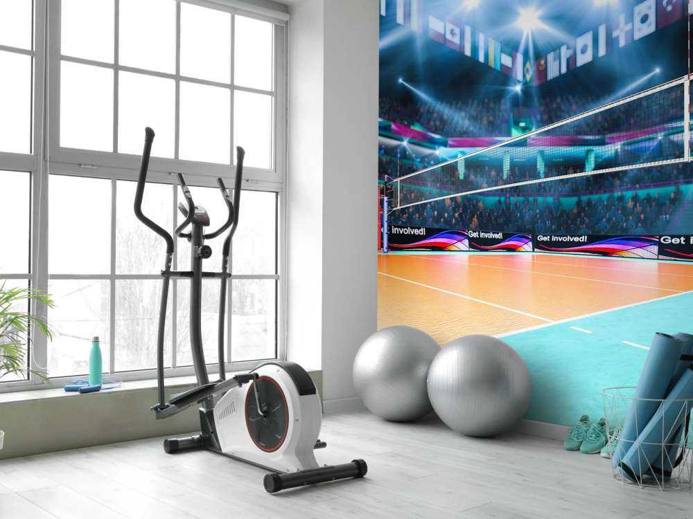 Modern volleybalveld