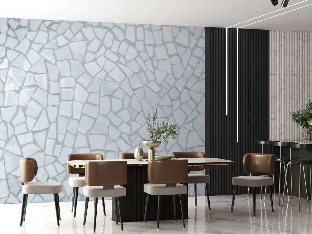 Lichte mozaïek steentjes