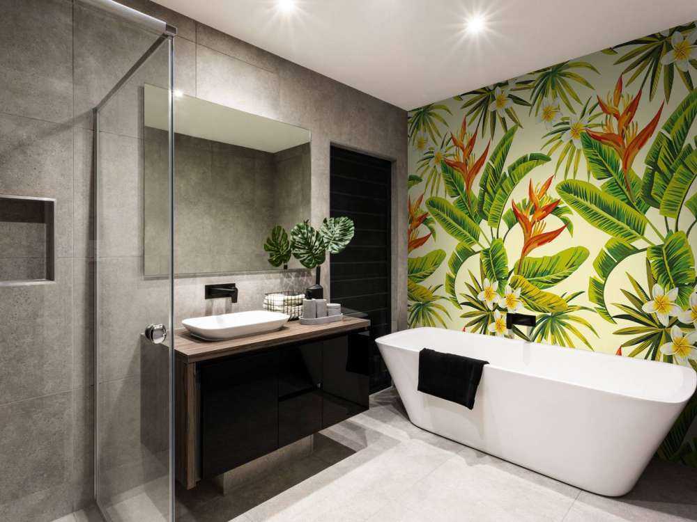 Bloemen en bladeren print