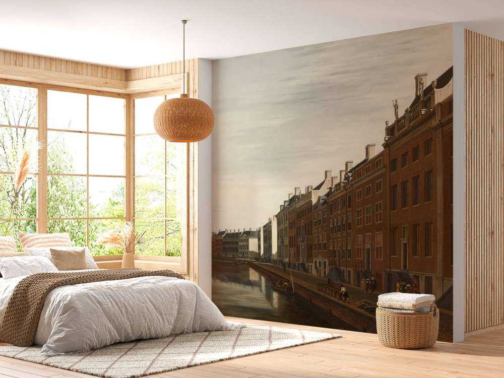 De Gouden Bocht in de Herengracht in Amsterdam vanuit het westen