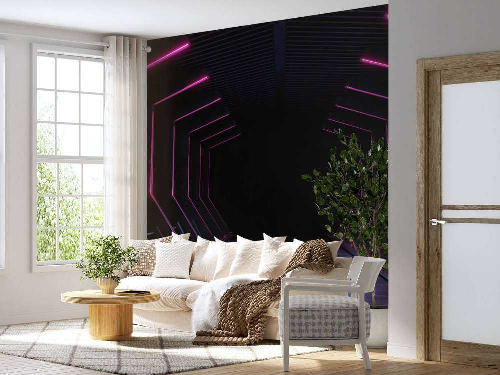 Lichtgevende 3D hal
