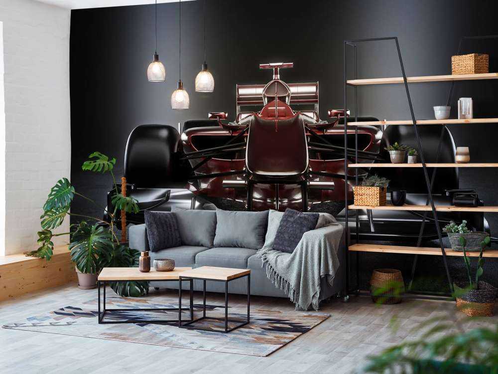 Voorzijde van een rode Formule 1-auto