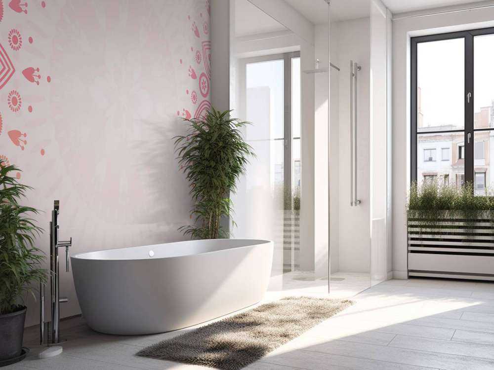 Roze bloemen mandala's