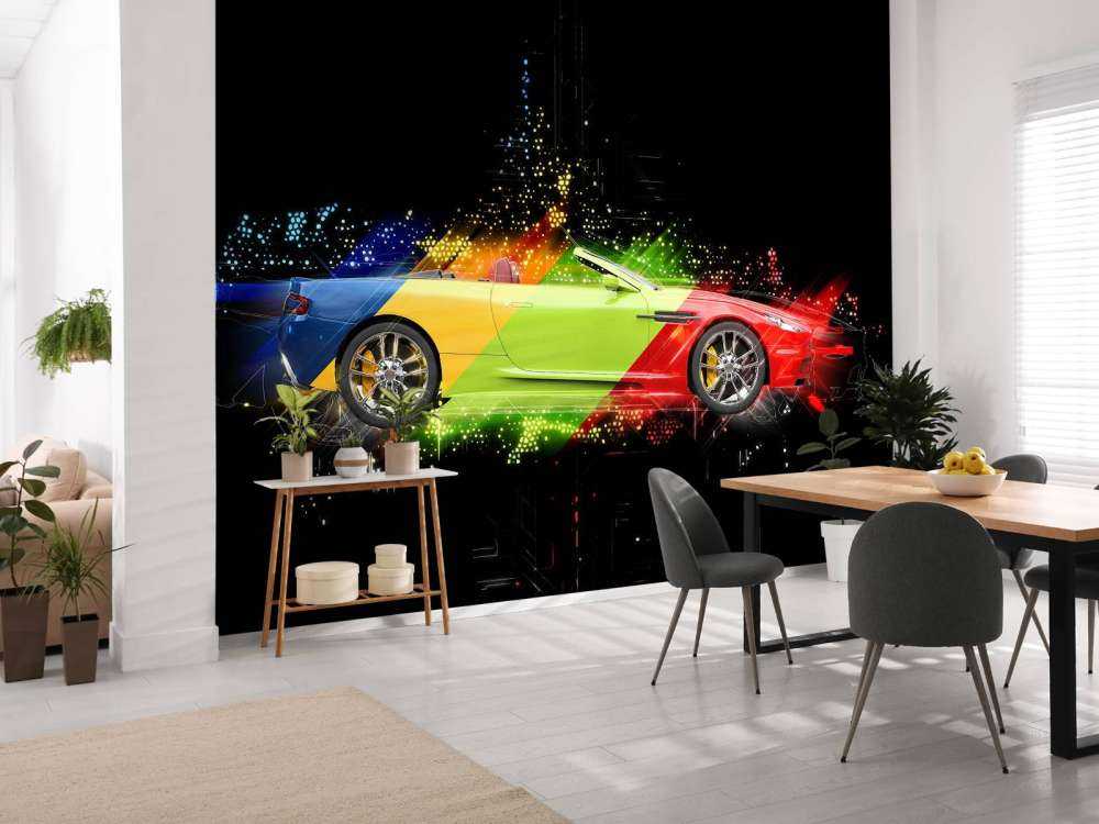 Kleurrijke auto design