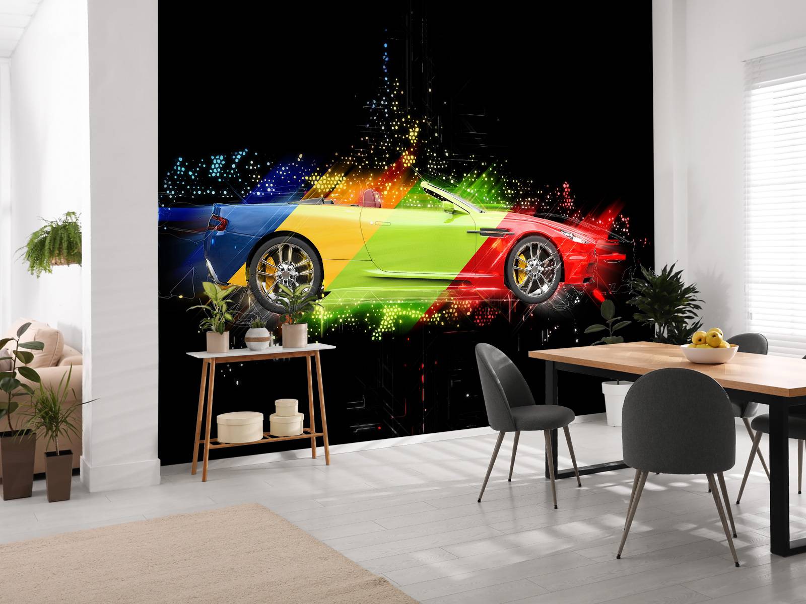 Kleurrijke auto design