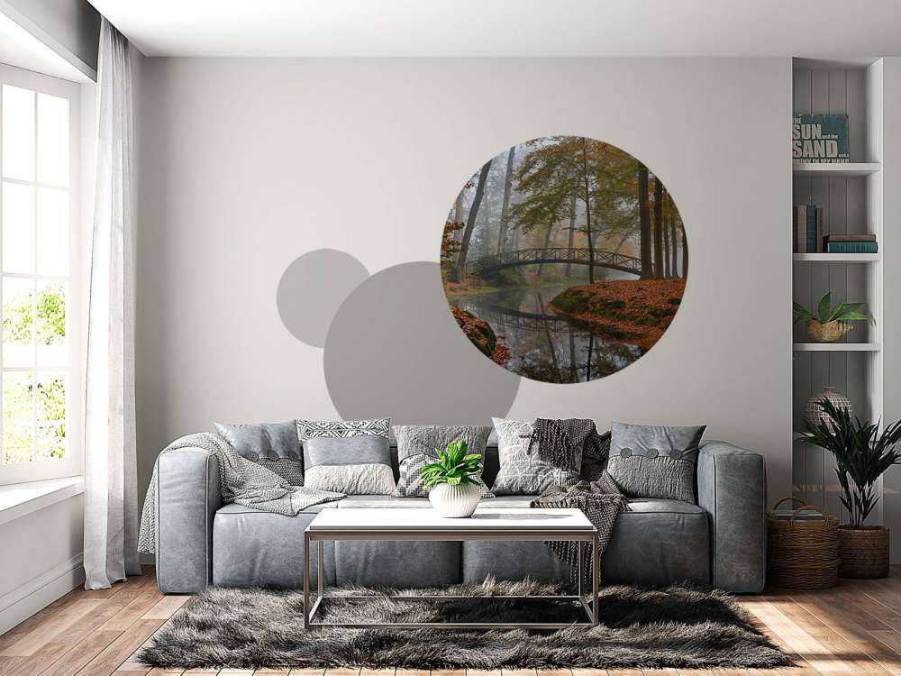 Bruggetje in het herfstbos