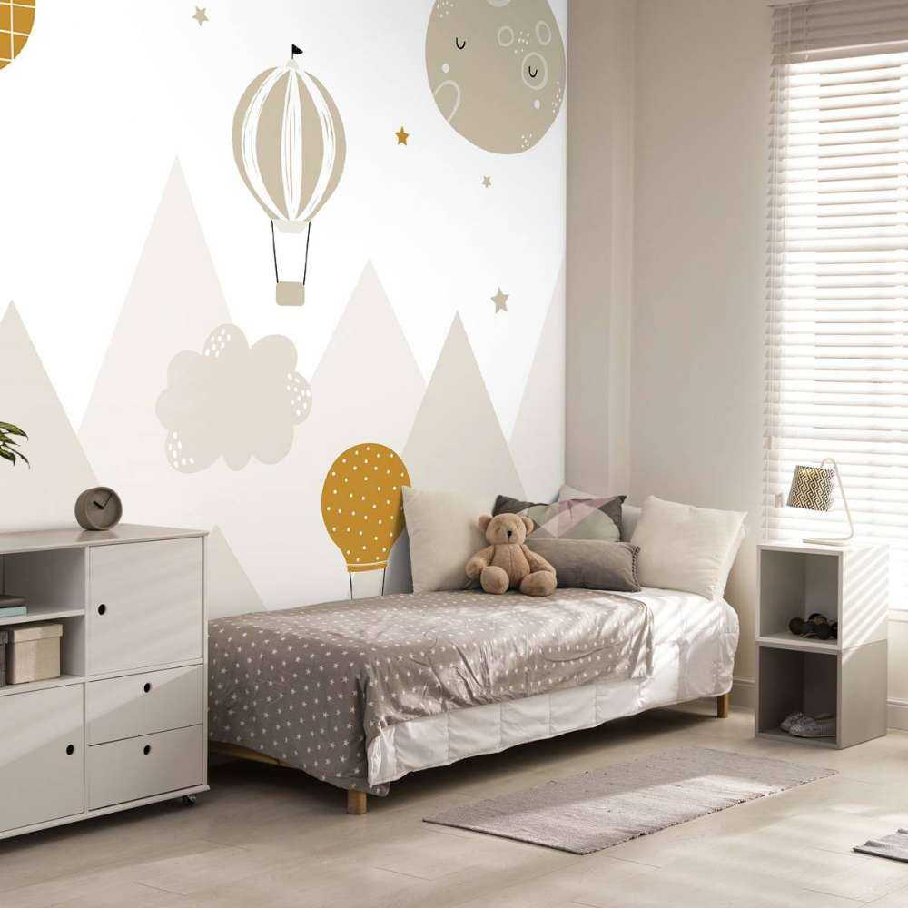 Luchtballonnen door de bergen