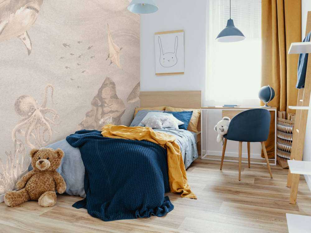 Onderwater wereld met haaien