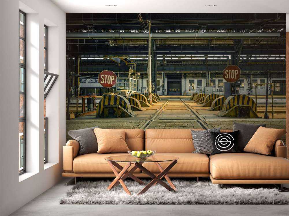 Verlaten industrie hal