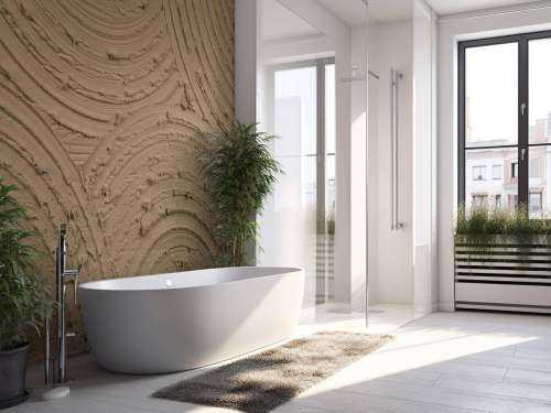 Zen cirkels grove structuur in goud bruin