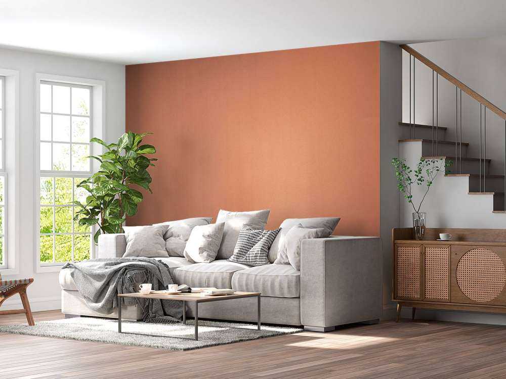 Beton in terracotta kleur