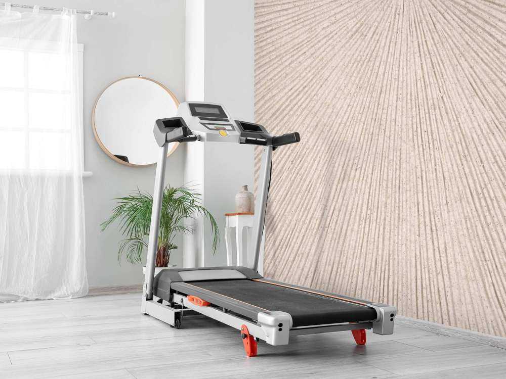 Structuur met lijnen in linnen bruin