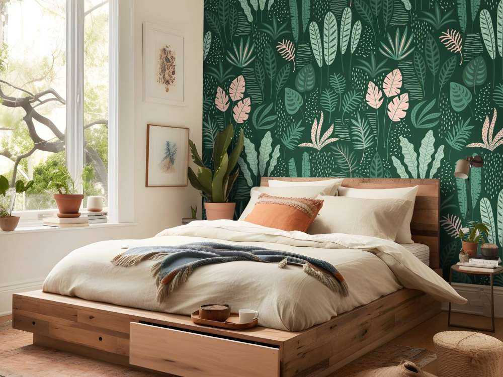 Vrolijke bladeren patroon