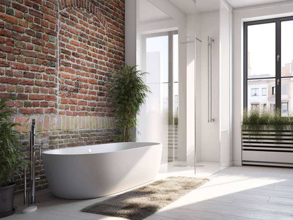 Oude gescheurde muur