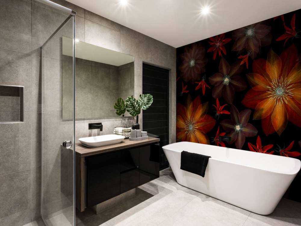 Rode clematis bloemen