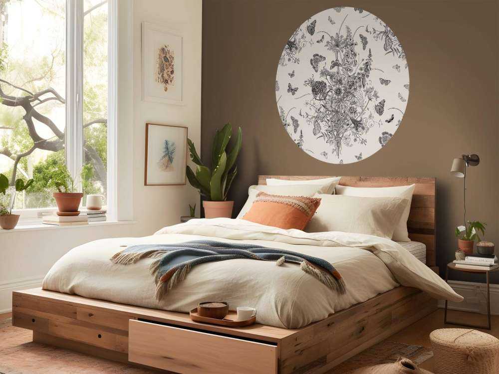 Bloemen in licht sepia