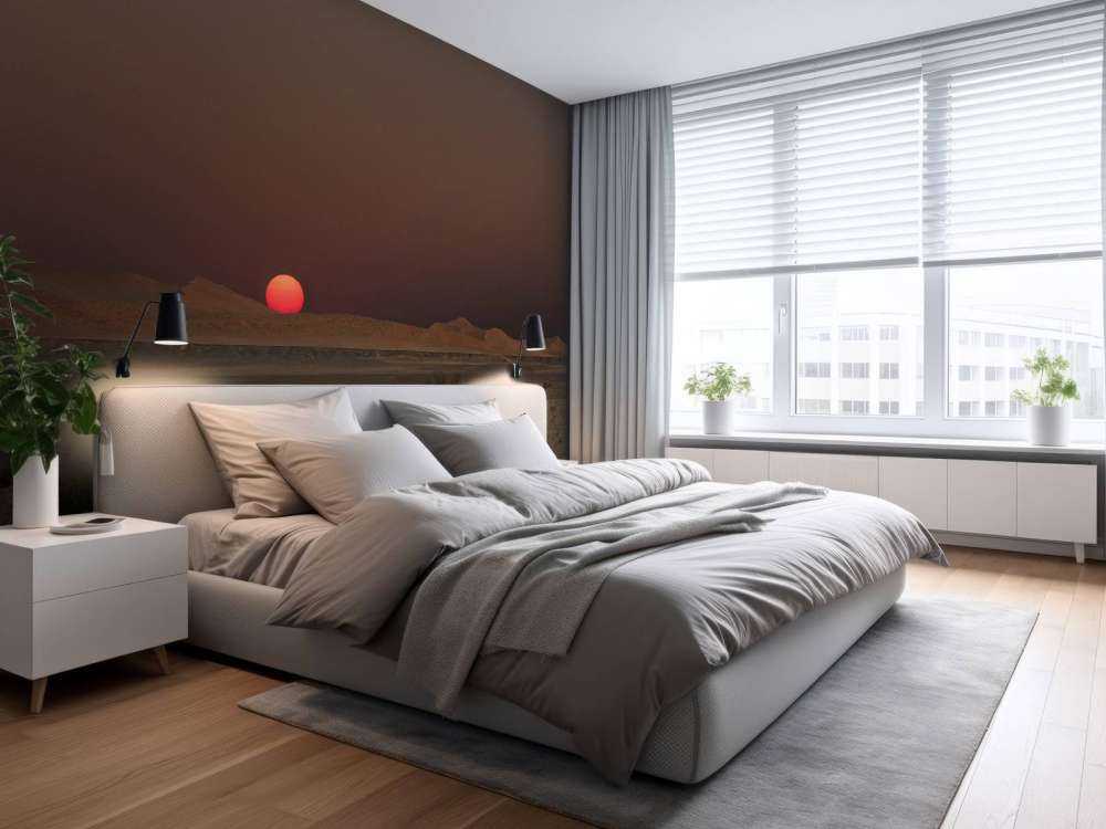 Donkere zonsondergang