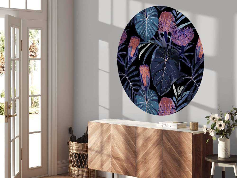 Patroon met tropische planten