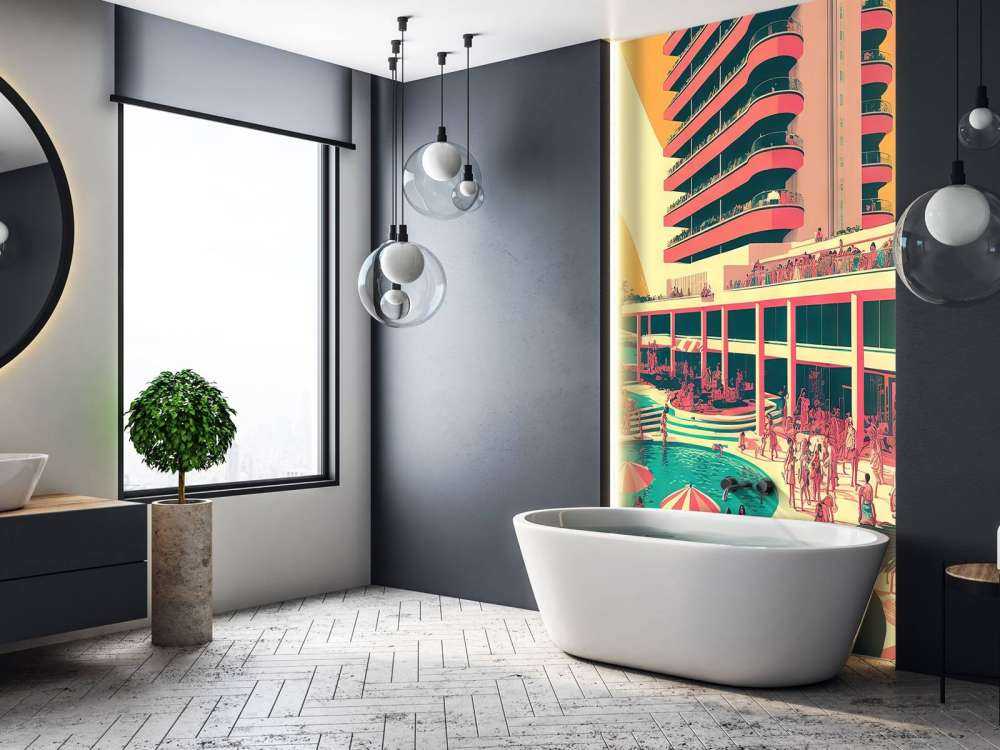 Resort illustratie