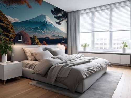 Fuji berg uitzicht