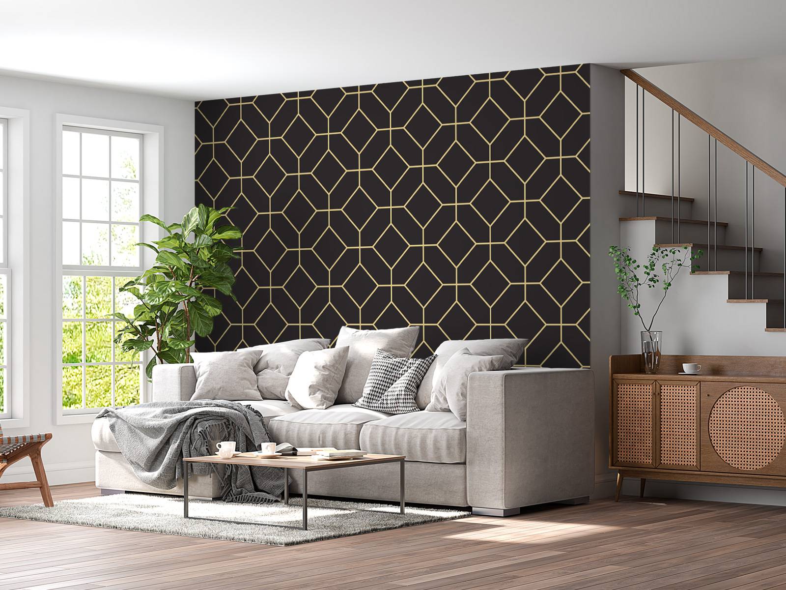 Art deco octagons